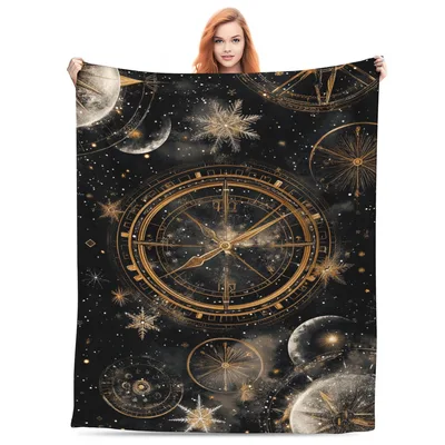 Marine Compasses Celestial Blanket