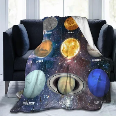 Solar System Planets Blanket: A Celestial Map of the Cosmos