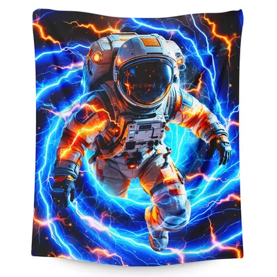 Astronaut Electric Lightning Blanket: Space Adventure Design