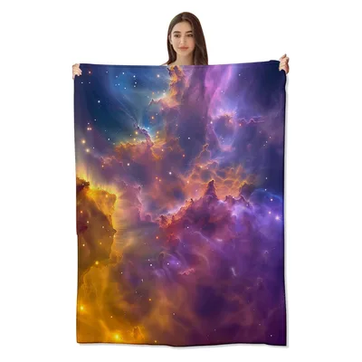 Cosmic Galaxy Nebula Blanket: Wrap Yourself in Deep Space Colors