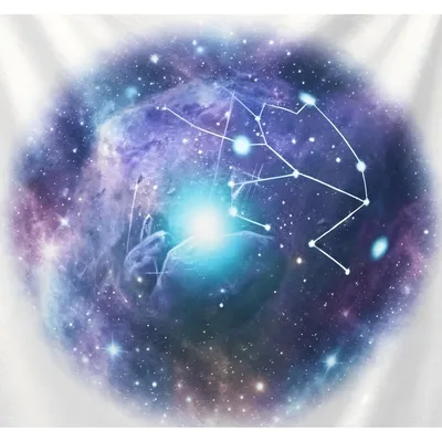 Galaxy Nebula with Constellations Blanket: Cosmic Space Design