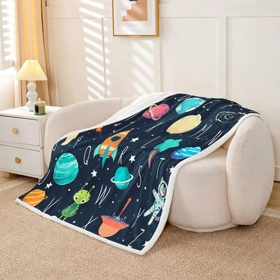 Outer Space Planets Pattern Blanket No. 2