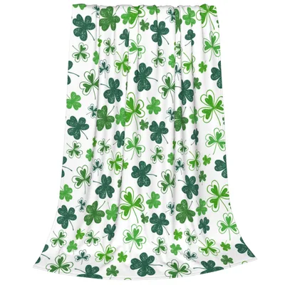 Shamrock Clover Pattern Blanket – Design 2