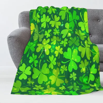 Shamrock Clover Pattern Blanket No. 2