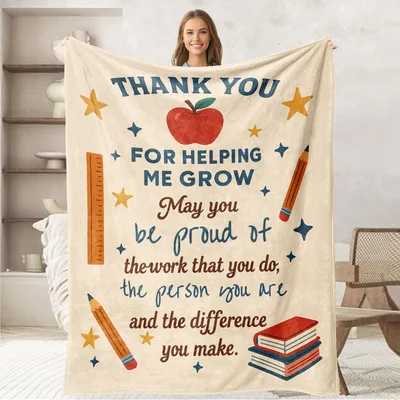 Teacher Appreciation Thank Blanket for Educators Who Make a Difference