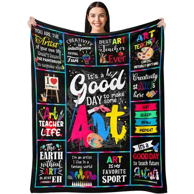 Art Teacher Artist Paint Blanket for Creative Educators