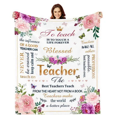Teacher Appreciation Floral Blanket: A Tribute to Educators