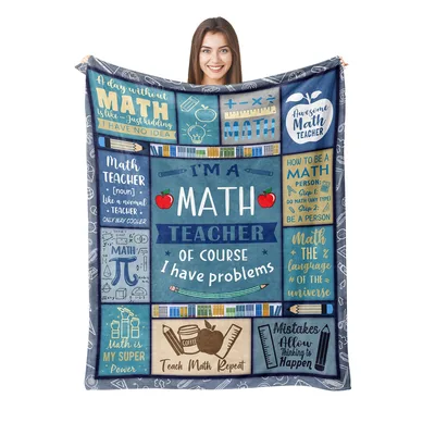 Math Teacher Humor Blanket