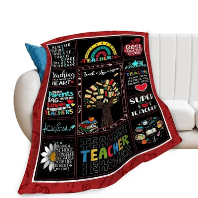 Teacher Quotes Collage Blanket: A Tribute to Educators