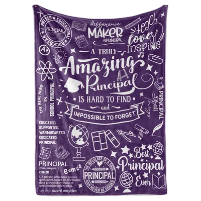 Amazing Principal Appreciation Design Blanket for School Leaders