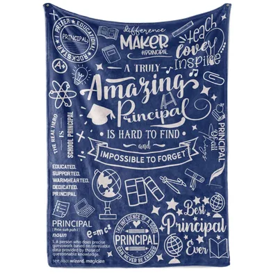 Truly Amazing Principal Appreciation Blanket for School Leaders