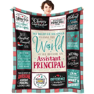 Assistant Principal Teacher Appreciation Blanket