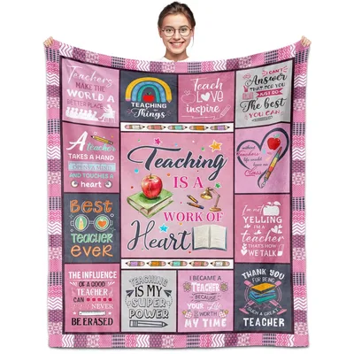 Teaching Is a Work Blanket: A Patchwork Design Celebrating
