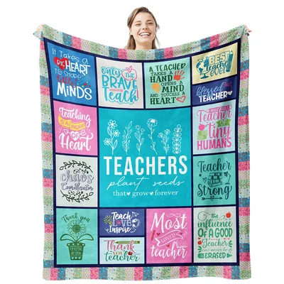 Teachers Plant Seeds Blanket: A Quilt of Appreciation Quotes