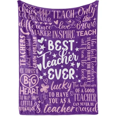 Best Teacher Ever Quote Blanket: A Tribute to Educators