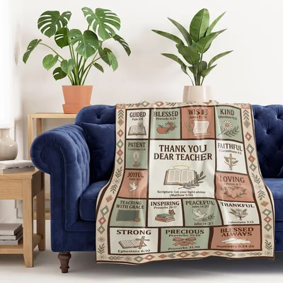 Teacher Appreciation Bible Verses Blanket