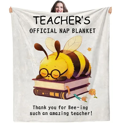 Teacher Bee Nap Blanket: Official Nap Design for Educators