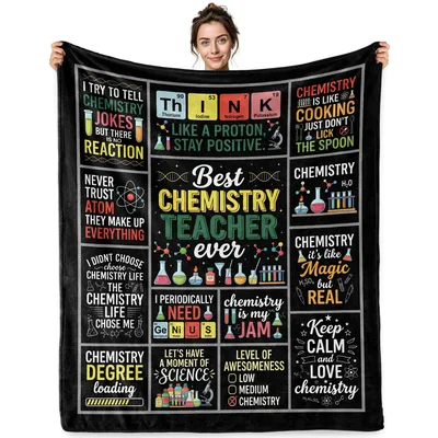 Best Chemistry Teacher Ever Blanket for Science Lovers