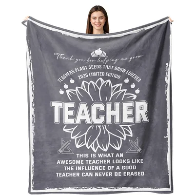 Teacher Appreciation Sunflower Blanket: A Tribute to Educators