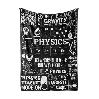 Physics Teacher Science Blanket: Chalkboard Design for Educators