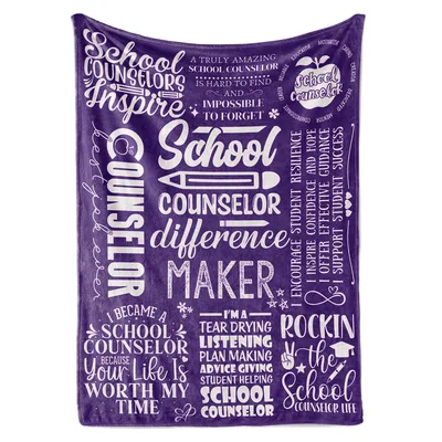 School Counselor Difference Maker Blanket: Celebrating Educators
