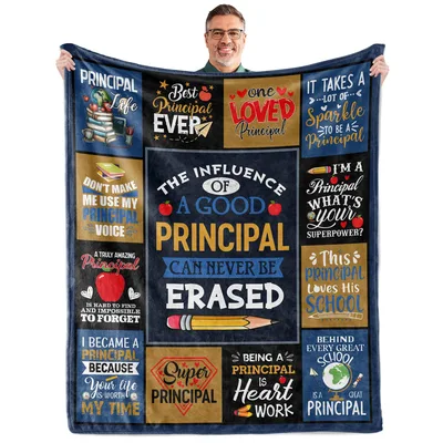 Best Principal Ever Quotes Blanket Celebrating School Leadership