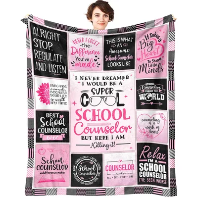 School Counselor Super Cool Blanket: A Patchwork of Professional Pride