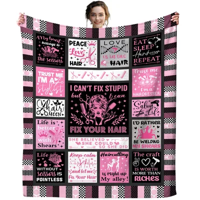 Hairstylist Hairdresser Salon Blanket for Stylists Who Love Shears