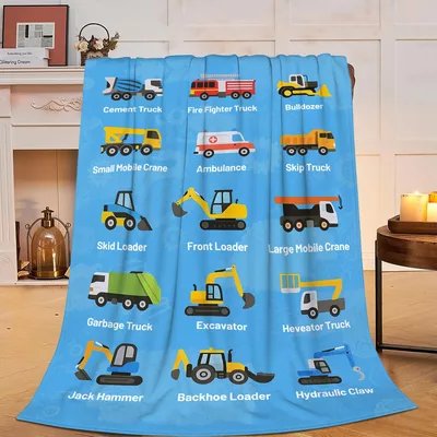 Construction Trucks and Excavators Blanket No. 2
