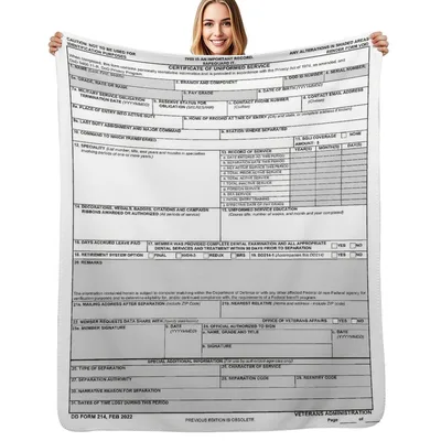 DD Form 214 Blanket: A Certificate of Uniform Service Design