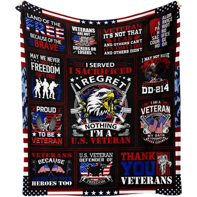 Veteran Patchwork Thank Blanket