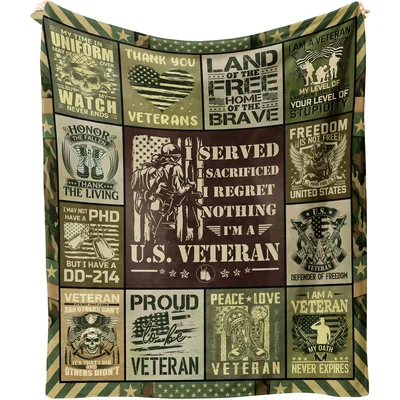 Military Veteran Camo Blanket: A Tribute to Service and Sacrifice