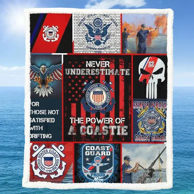 Never Underestimate the Power Blanket: Coast Guard Collage Design