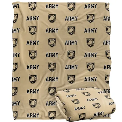 Military Emblem Pattern Blanket with Army Shield Design