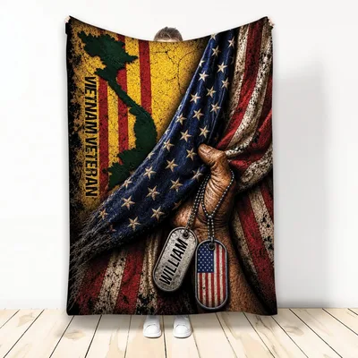 Vietnam Veteran Flag Blanket: A Tribute to Service and Sacrifice