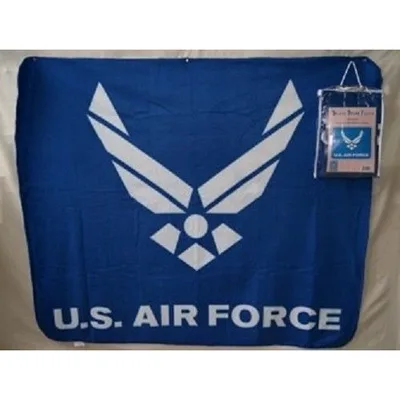 Wings Emblem on Blue Blanket: Air Force Wings Design