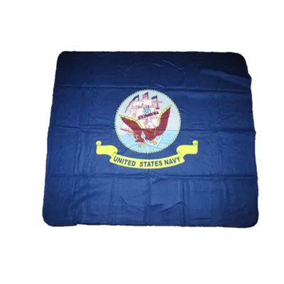 Naval Crest Emblem Design Blanket: United States Navy Ship Art