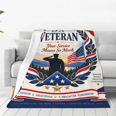 Veteran Service Means Blanket: Tribute to Honor and Gratitude