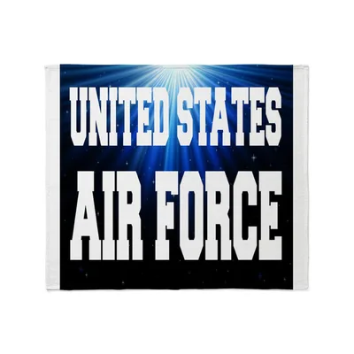 Military Banner Blue Blanket: United States Air Force Design