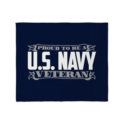 Proud Blanket: U.S. Navy Veteran Tribute Design