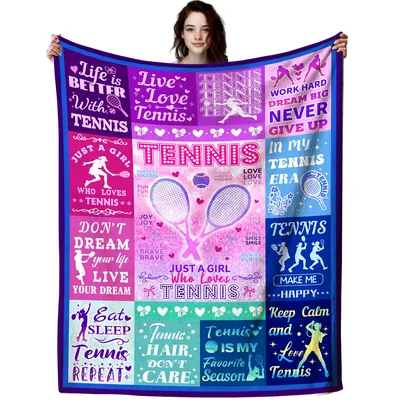 Life is Better with Tennis Blanket