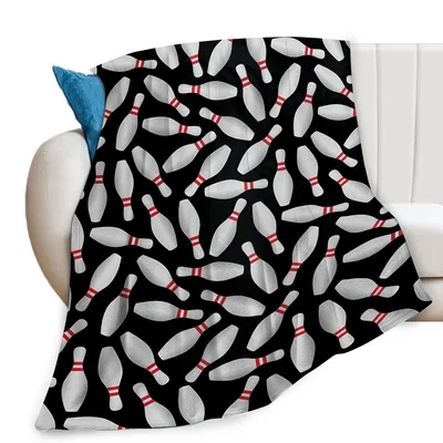 Bowling Pins Pattern Blanket for the Game Enthusiast