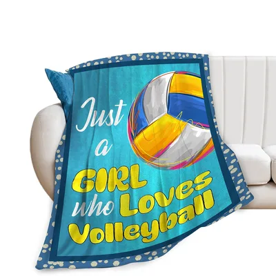 Volleyball Girl Sports Blanket