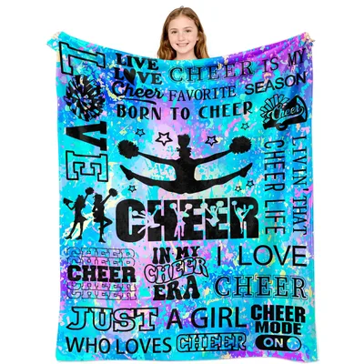 Cheerleader Cheer Blanket: Vibrant Design for Cheer Enthusiasts