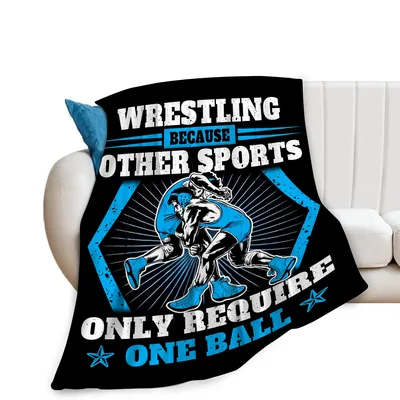 Wrestling Sports Humor Blanket: Because Other Sports Only