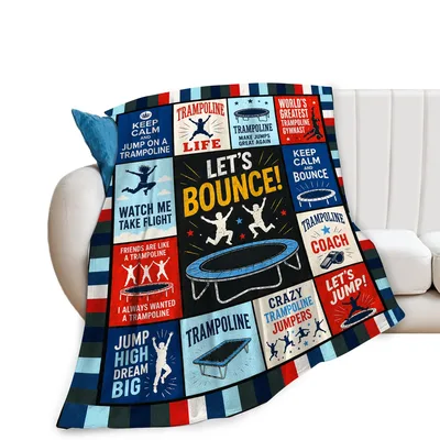 Trampoline Jumping Sport Blanket: Bounce and Jump Design for Gymnasts