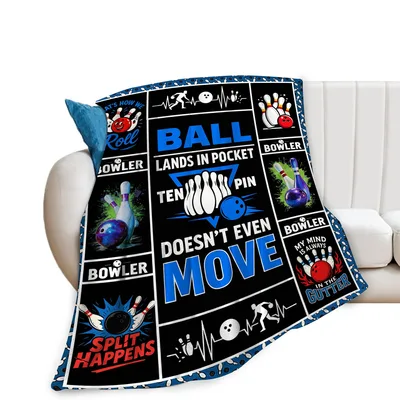 Bowling Lover Sports Blanket: Perfect Gift for Ten Pin Enthusiasts