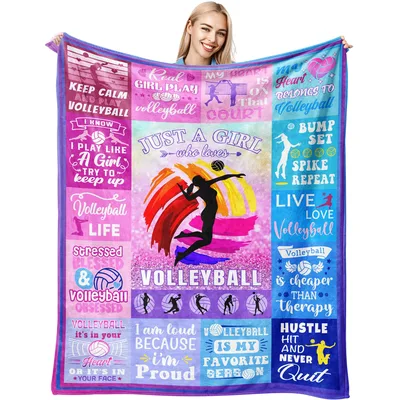 Volleyball Girl Player Blanket