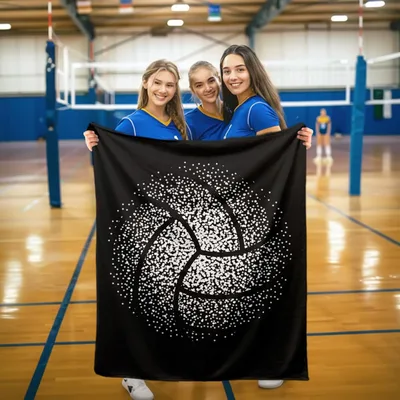 Volleyball Sports Blanket: Dotted Ball Design for Players