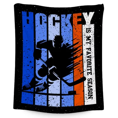 Hockey Is My Favorite Blanket: Season Silhouette Design
